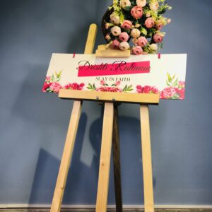 Art Board Stand Easel branding from wrap up bd