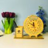 Wooden Calendar with Pen Holder