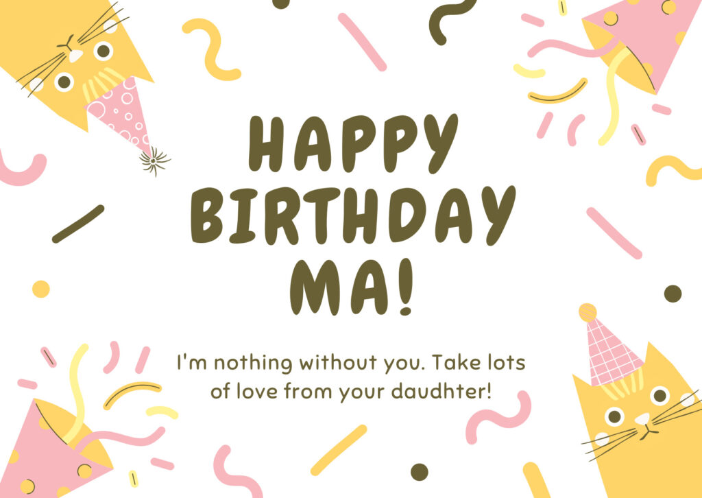 birthday wishing card