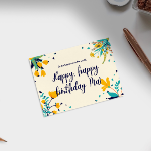 birthday wishing card