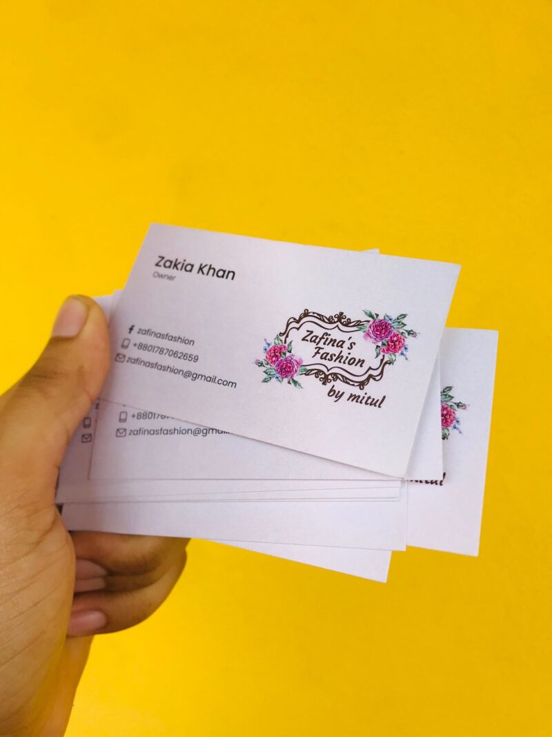 100 pieces one side print visiting card