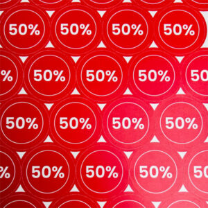 percentage sticker from wrap up bd