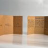 Brown Tri fold instruction card