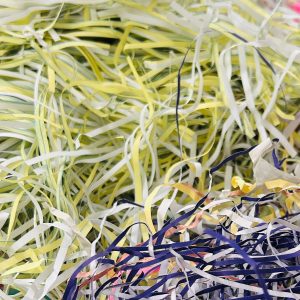 shredder paper multi color
