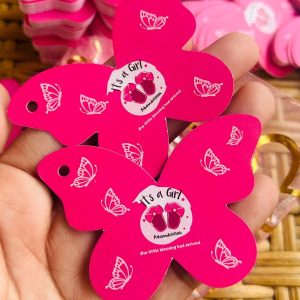 Custom Butterfly Tags Card