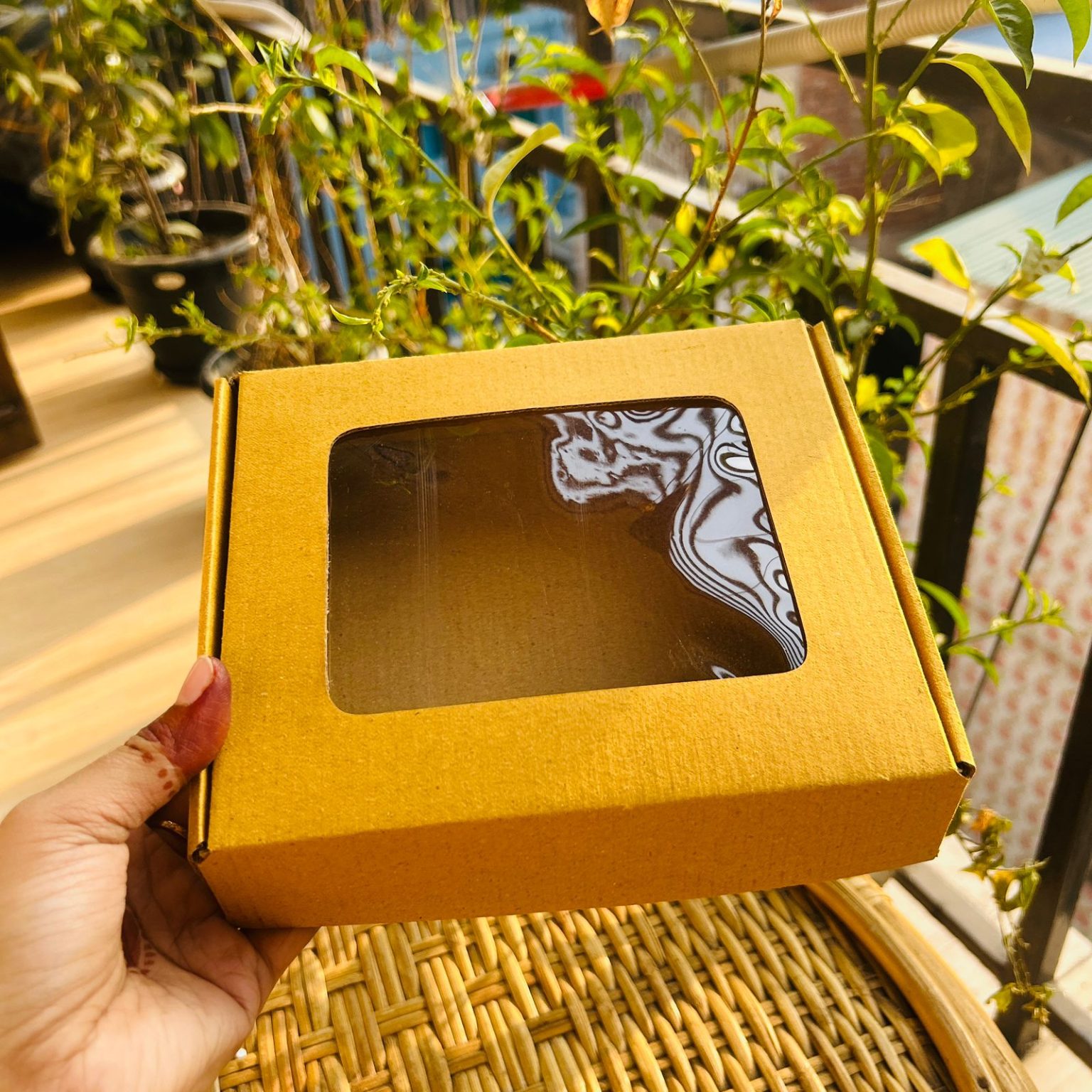 Kraft Window Display Box (100 Pcs) - WrapUp BD