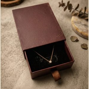 Elegant Faux- Artificial Leather Drawer Jewelry Box -10 Pcs