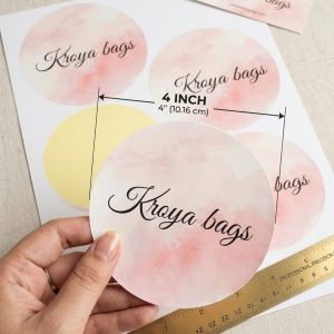 4 Inc Round Sticker (100 Pcs)