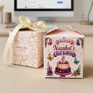 Personalized Party Favor Boxes (100 Pcs)