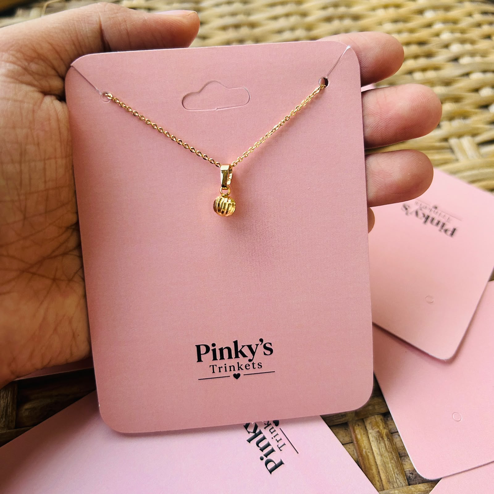 Necklace Display Card