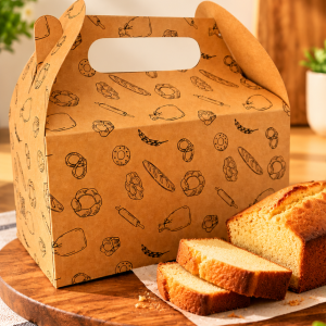 Brown Baking Box – Stylish Packaging for Bakery Products